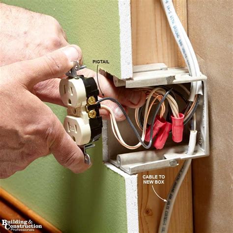 add electrical box to existing wall|adding outlet to existing wall.